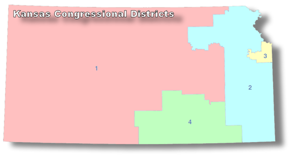 Kansas Congressional Districts Map